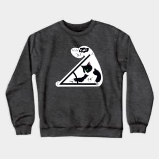 Acute Cat Crewneck Sweatshirt